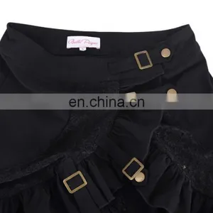 Belle Poque Vintage Women's Steampunk Gothic Clothing Gypsy Hippie High Stretchy Nylon-Cotton & Lace Skirts BP000205-1 thumbnail-5