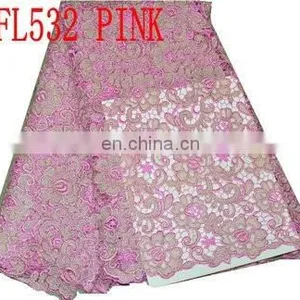 Hot Africa Voile Lace for Wholesale/retail(FL532)high Quality/best Price/prompt Delivery/in Stock/popular in European Market thumbnail-1