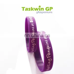 Debossed Your Logo Fashional Silicone Wristband, Custom Wholesale Silicone Band thumbnail-2