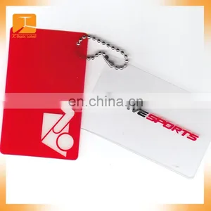 Clothing Plastic Hang Tags Semi Clear Pvc Tag for High Quality Garment Brand Name Swing Tags Custom Logo thumbnail-5