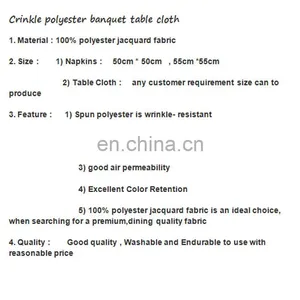 Hotel Crepe Table Cloth thumbnail-3