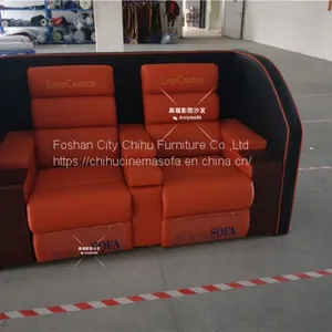 Newly Design Home Theater Sofa,genuine Leather Power Recliner Love Seat for Cinema Hall thumbnail-2