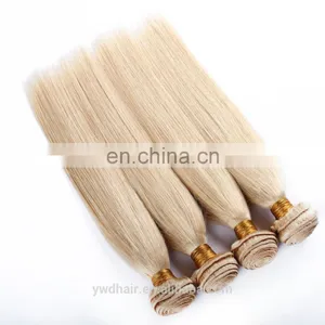 Honey Dropshipping Top Quality 100% Human # 613 Color Hair, Raw Bundles Hair Weaves, Cheap Virgin Blonde Hair thumbnail-2