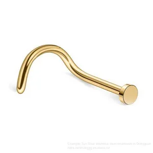 Human Body Piercing Stainless Steel Nose Studs, Nose Rings, Foreign Trade Accessories Factory Direct Selling Titanium Steel Earnail Manufacturers Wholesale thumbnail-5