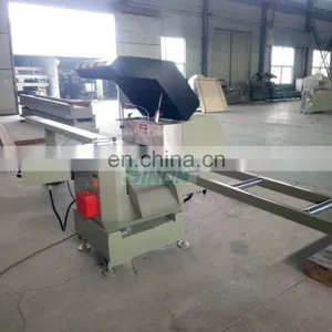 Window Door Aluminum and UPVC Profile Single Mitre Saw Cutting Machine thumbnail-3