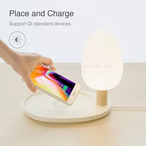 Qi Wireless Fast Charger With LED Desk Lamp thumbnail-3
