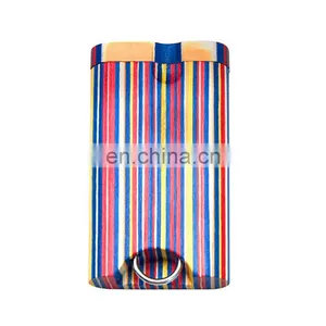 HQP-XJ11 HongQiang Cigarette Case 78mm Custom Colorful Wooden Cigarette Case Wood Dugouts One Hitter thumbnail-7