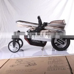 Top Quality Cheap High View Travel Luxury 3 in 1 Baby Stroller With Carseat thumbnail-5