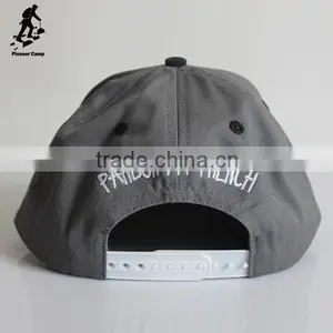 White Logo Gray Snapback Casquette Cap for Promotion thumbnail-4