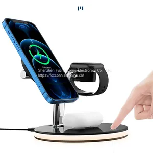 Suitable for Apple IPhone12 IWatch Watch Three-in-one Magnetic Wireless Charging MagSafe Holder Holder thumbnail-1