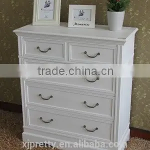 Simple European Style Classic White Good nc Paint Mdf Small Home Furniture Manufacturer Bedside /side/storage Cabinet Dresser thumbnail-4