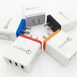 3 USB Port Wall Charger USB Plug Universal Travel Adapter for IPhone for Samsung for Huawei thumbnail-5