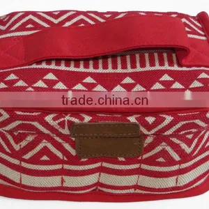 High Qualityi Red Antique Canvas Essential Oils Case, Printed Canvas Essential Oil Carrying Bag,OEM Red Essential Oil Carry Case thumbnail-3