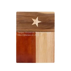Customized Acacia Wood Splicing Rubber Wood Chopping Board Cutter Vegetable Meat Cheese Kitchen Solid Wooded Cutting Boards thumbnail-1