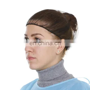 Disposable Promotional Cap Mob Cap Black Hair Net Supplier With Single Elastic 21