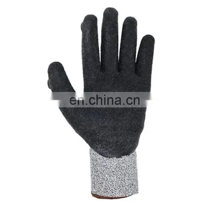 High Quality HPPE TPR Impact Nitrile Mechanical Anti Cut Level 5 Resistant Hand Work Safety Gloves thumbnail-4