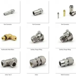 Nipple Fitting Stainless Steel Pipe Fitting Hydraulic Hose Adapter Male Female Threaded OEM Custom thumbnail-2