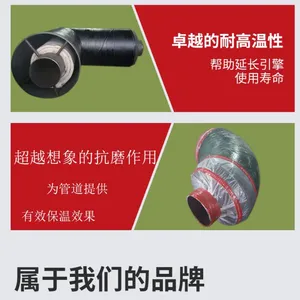 Steel Jacketed Steel Steam Insulation Steel Pipe High Temperature Heating Heat Aluminum Silicate Prefabricated Direct Buried Insulation Steel Pipe thumbnail-3