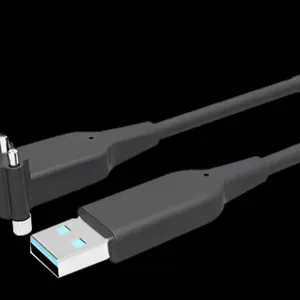 USB3.1 Hybrid AOC-Active Optical Cable-AM to Angled Micro-B 20m thumbnail-1