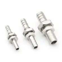 Stainless Steel Through-plate Pagoda Joint Double-headed Hose Water Nozzle Connector thumbnail-2