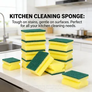 Flower Design Kitchen Cleaning Sponge Scrubber Household Cleaning Tools Sponge thumbnail-5