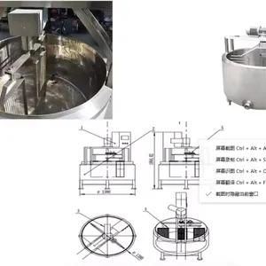 100L, 200L, 300L, 500L, 800L, 1000L, 2000L Round Cheese Vat thumbnail-4