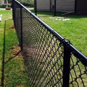 PVC Chain Link Garden Security Wire Mesh Iron Metal Farm Fence for Garden thumbnail-2