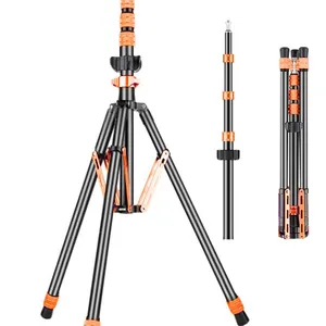 Adjustable Aluminum Photography Light Stand With Boom Arm For Studio Lighting Reversible Light Stand Tripod 200cm thumbnail-2