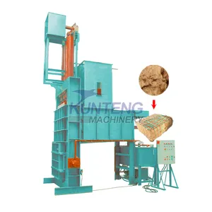 Hydraulic Coconut Shell Fiber Baling and Briquetting Machine Sisal Fiber Block Making Machine EPC thumbnail-1