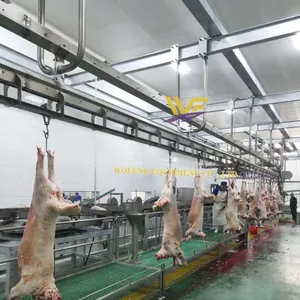 Professional Sheep Slaughterhouse Sheep Skinning Machine for Halal Lamb Slaughter House Goat Abattoir Equipment thumbnail-1