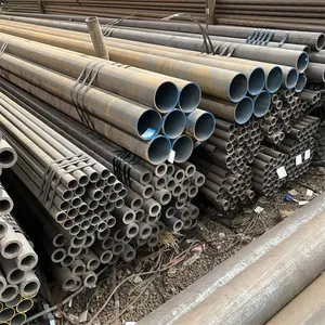 High Quality Carbon Steel Round Pipe ASTM A36 S235JR ERW Welded Steel Tube Large Stock Factory Supply thumbnail-3