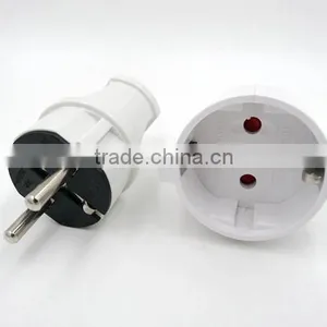 Excellent Quality ABS Schuko Plug and Socket /Schuko Female/Schuko Male Plug thumbnail-3