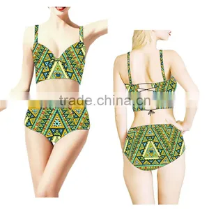 (ODM/OEM Factory)Custom Tankinis Set Sexy Bodysuit COMIC SWIMSUIT Digital Printing Swimwear Women, Swimwear Tops Fashion Women thumbnail-1