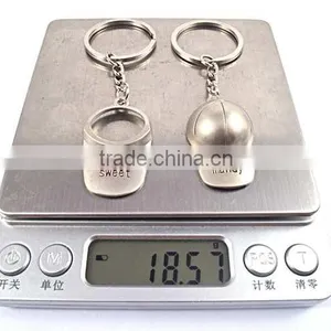 Professional Factory Couple Custom Metal Creative Christmas Gift Baseball Hat Keychain thumbnail-6