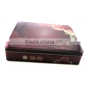 Flower Printing Cookies Tin Boxes,food Grade Packaging Tin Cases,custom Printed Food Boxes thumbnail-1