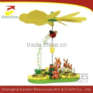 Easter Rabbit Pyramid - Wooden Easter Decoration thumbnail-1