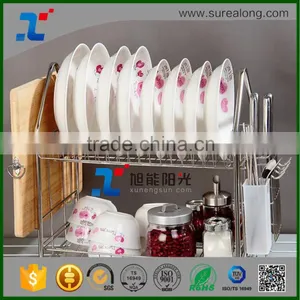 Kitchen Accessory Kitchen Storage Steel Dish Drainer Stainless Steel With Brushing thumbnail-3