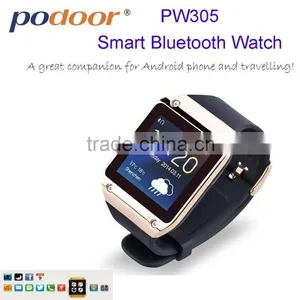 Dropshipping Smart Watch Wrist Watch SMS/CALL/MP3 Sync With Smartphone Bluetooth Smartwatch PW305 thumbnail-1