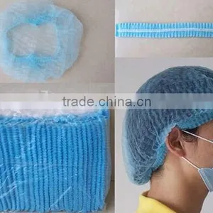 Disposable White Blue Green Pink Orange Red Black Mob Cap Strip Cap Clip Cap for Hospital Quality Choice thumbnail-1