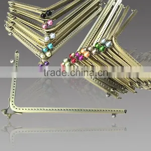 21*12CM Colourful Diamond Kiss Lock Phone Case Frame Sew in Triangle Purse Frame for Phone thumbnail-1