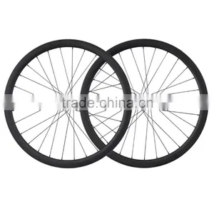 2016 High Grade Carbon Road Bike Wheels 700C 38mm Tubular Disc Brake Wheel Cyclocross Carbon Wheels thumbnail-2