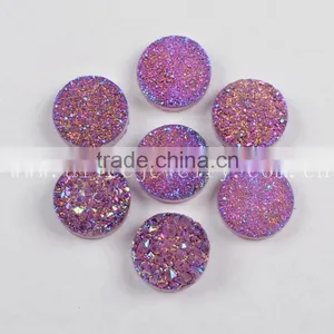 Natural AAA Quality Candy Color Agate Druzy Stone Beads Wholesale Semi Precious Gem Stone Cabochons thumbnail-4