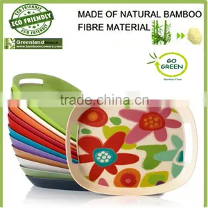 Restaurant Tray Bamboo Fibre Eco-friendly Sushi Tray for Homeware, Bamboo Food Holder Tray thumbnail-5