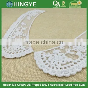 High Quality 100% Cotton Embroidery Neckline Designs HY004 thumbnail-2