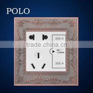 2015 Hot Multi-role 5 Hole Socket High Quality First Rate 2 Pin & 3 Pin Socket With Double Socket thumbnail-1
