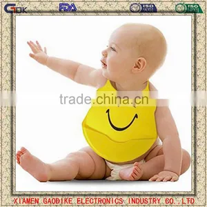 BPA Free Reusable Waterproof Silicone Baby Bib thumbnail-1