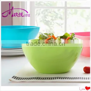 Deep and Round Plastic Salad Bowl Fruit Vegetable Popcorn Dish thumbnail-1