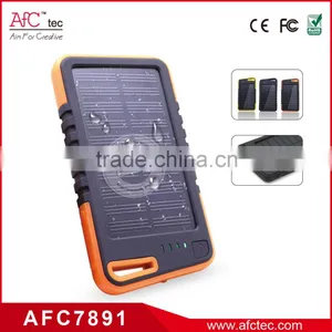 2015 New Product Abs Outdoor 5000mah Portable Waterproof Solar Power Bank for Mobile Phone thumbnail-1