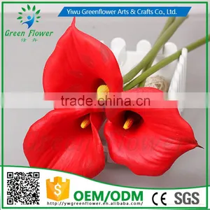 2016 Wholesales Real Touch Calla Lily PU Latex Artificial Flowers Home Decorative Flowers Wedding Decoration thumbnail-2