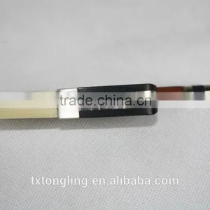 Ebony Frog Chinese High Quality Silver Flower Cello Bow thumbnail-2